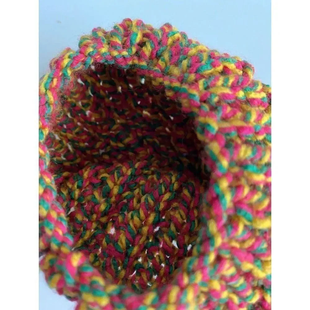 Handmade Crochet Preemie Beanie Baby Newborn Hat Knitted Multicolor New‎